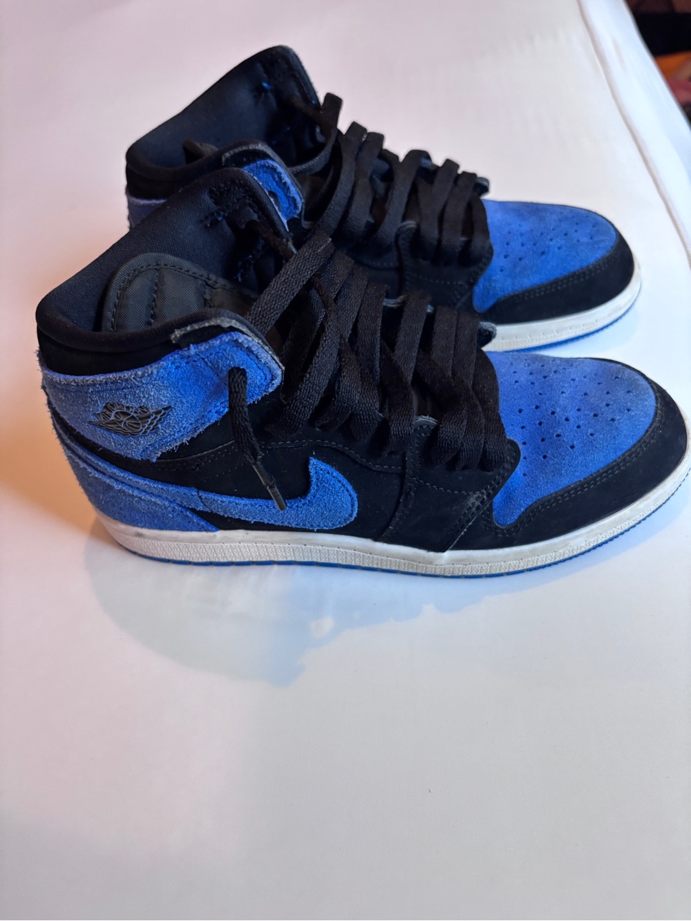 Nike Jordan Kids High-Top Sneakers in Black and Blue